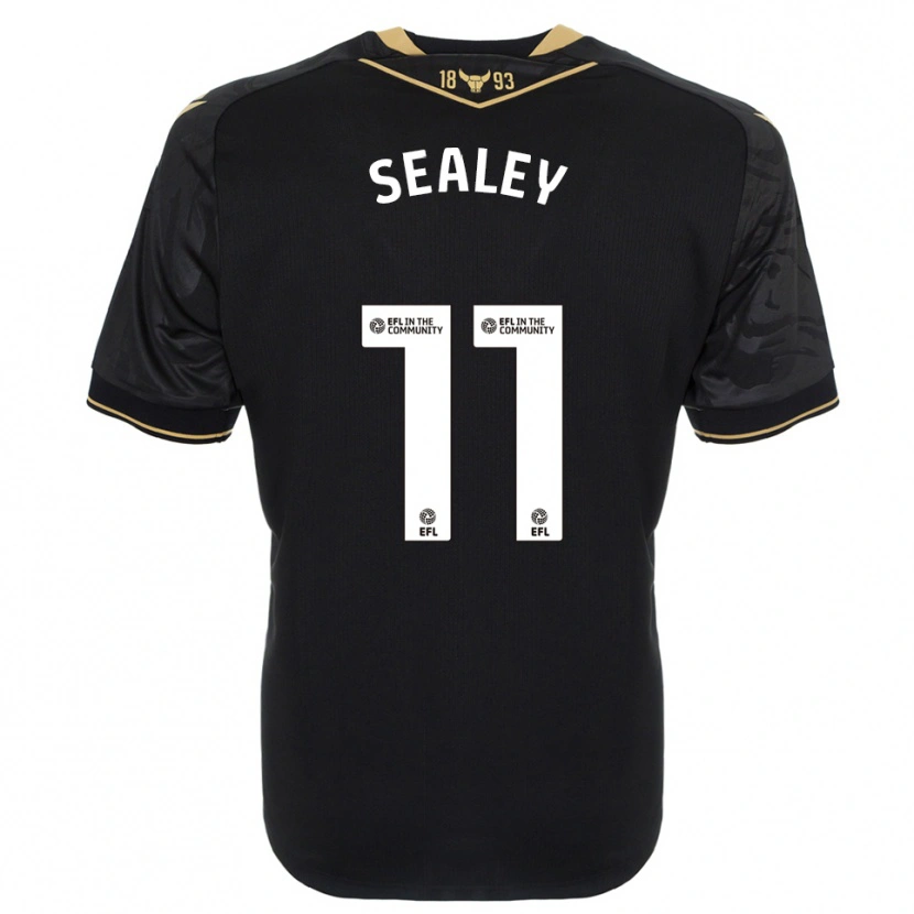 Danxen Heren Ruby Sealey #11 Zwart Goud Uitshirt Uittenue 2025/26 T-Shirt