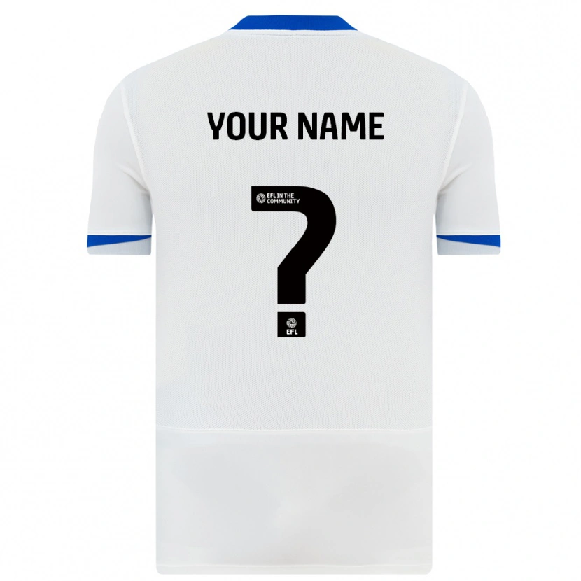 Danxen Heren Uw Naam #0 Wit Zwart Uitshirt Uittenue 2025/26 T-Shirt