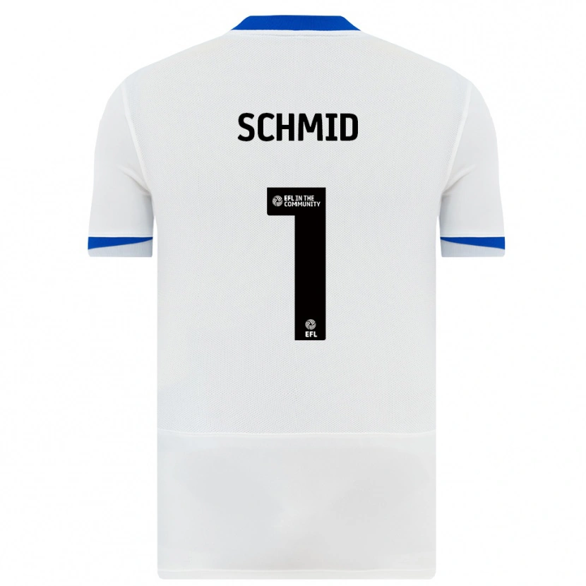 Danxen Heren Nicolas Schmid #1 Wit Zwart Uitshirt Uittenue 2025/26 T-Shirt