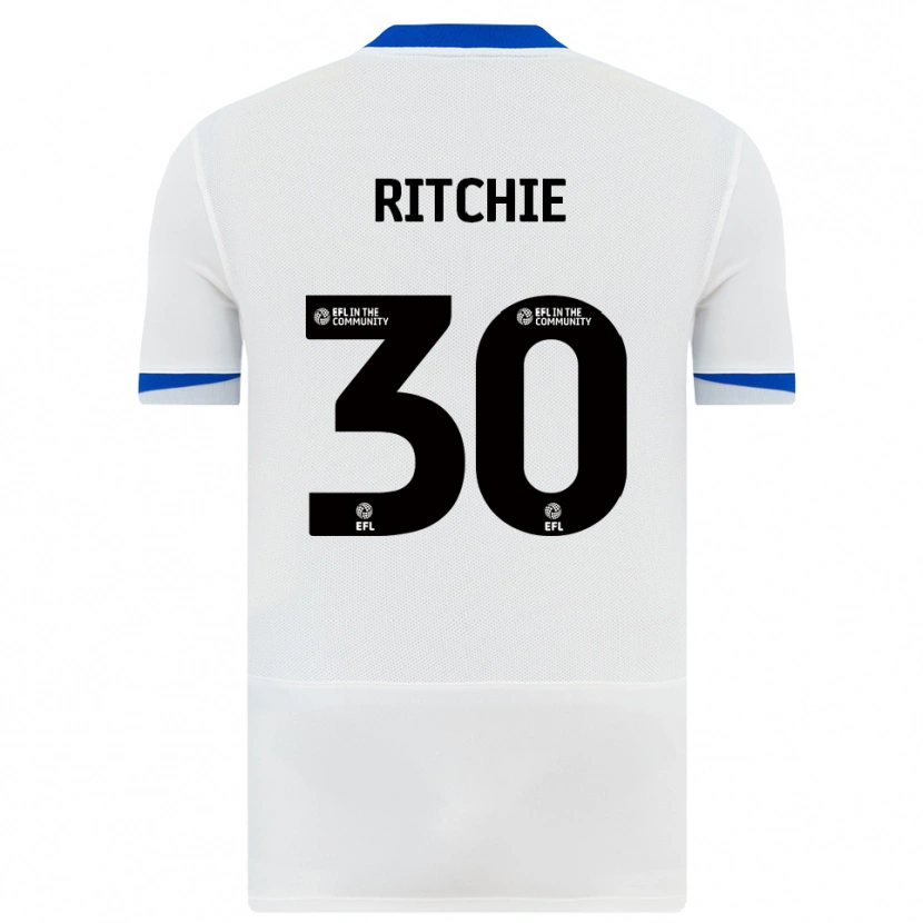 Danxen Heren Matt Ritchie #30 Wit Zwart Uitshirt Uittenue 2025/26 T-Shirt
