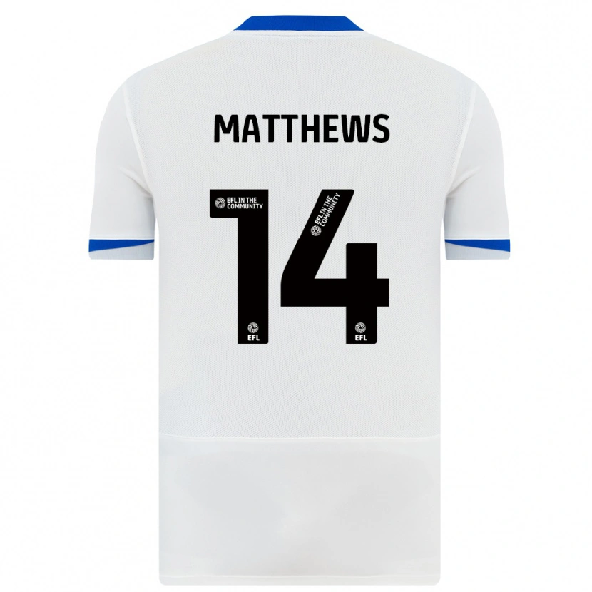 Danxen Heren Hayden Matthews #14 Wit Zwart Uitshirt Uittenue 2025/26 T-Shirt