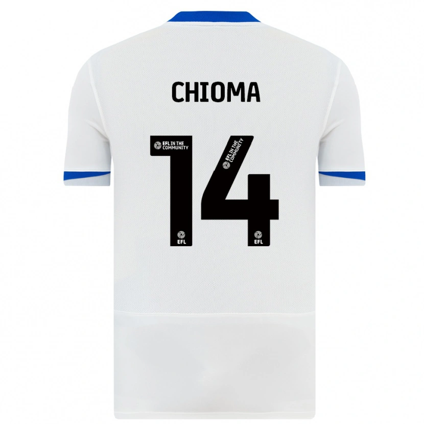 Danxen Heren Nathaniel Chioma #14 Wit Zwart Uitshirt Uittenue 2025/26 T-Shirt