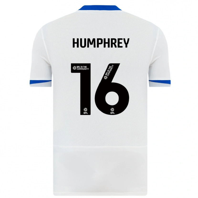 Danxen Heren Ella Humphrey #16 Wit Zwart Uitshirt Uittenue 2025/26 T-Shirt