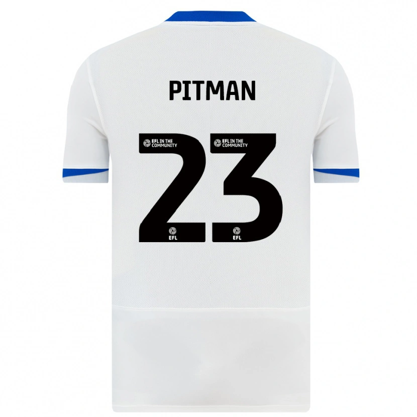 Danxen Heren Emily Pitman #23 Wit Zwart Uitshirt Uittenue 2025/26 T-Shirt