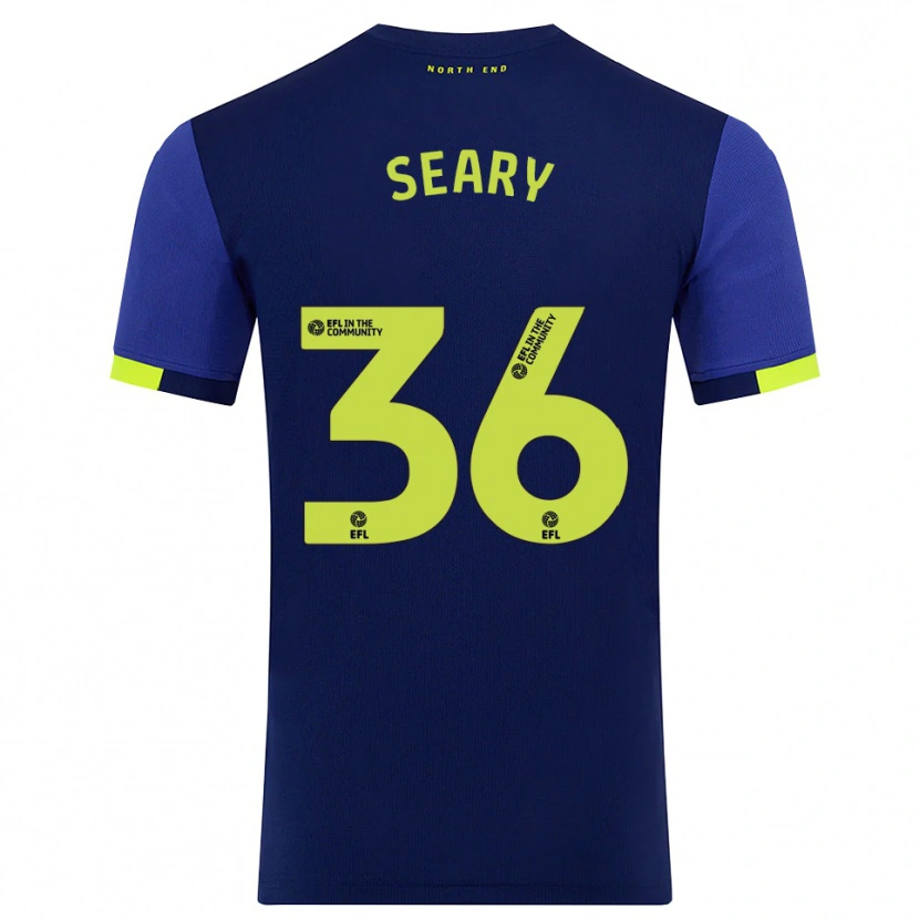 Danxen Heren Josh Seary #36 Marine Geel Uitshirt Uittenue 2025/26 T-Shirt