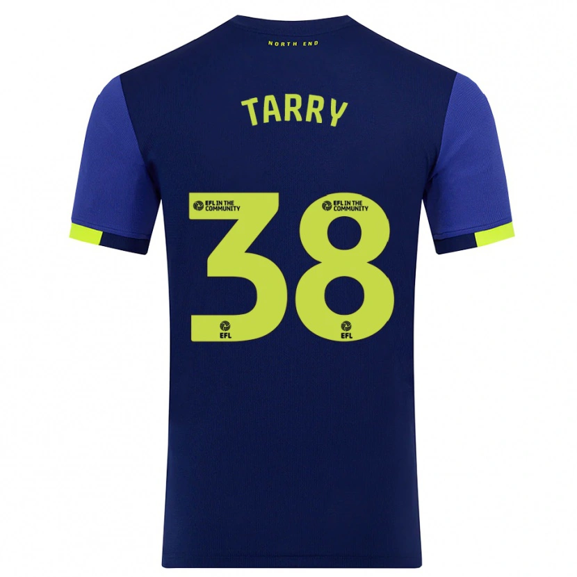 Danxen Heren Troy Tarry #38 Marine Geel Uitshirt Uittenue 2025/26 T-Shirt