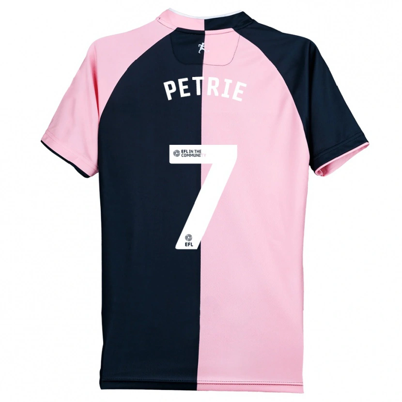 Danxen Heren Kieran Petrie #7 Roze Zwart Uitshirt Uittenue 2025/26 T-Shirt