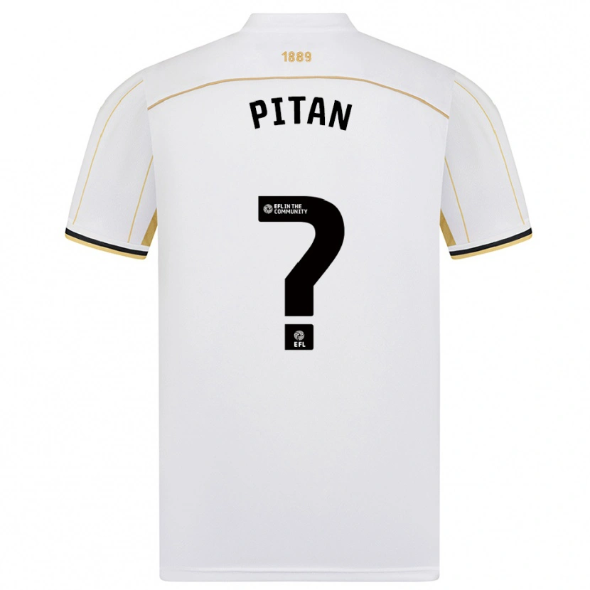 Danxen Heren Levis Pitan #0 Wit Goud Uitshirt Uittenue 2025/26 T-Shirt