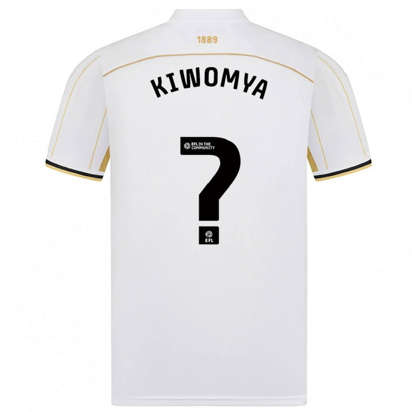 Danxen Heren Noah Kiwomya #0 Wit Goud Uitshirt Uittenue 2025/26 T-Shirt