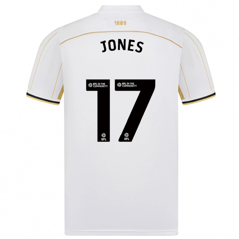 Danxen Heren Frankie Jones #17 Wit Goud Uitshirt Uittenue 2025/26 T-Shirt