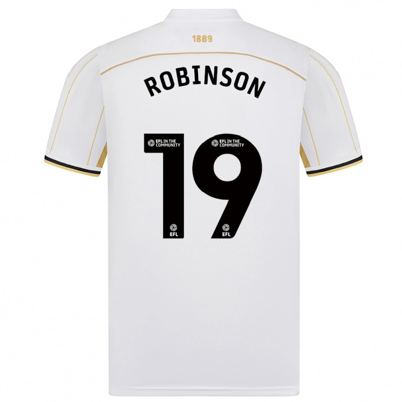 Danxen Heren Jack Robinson #19 Wit Goud Uitshirt Uittenue 2025/26 T-Shirt
