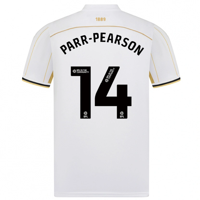 Danxen Heren Marley Parr-Pearson #14 Wit Goud Uitshirt Uittenue 2025/26 T-Shirt
