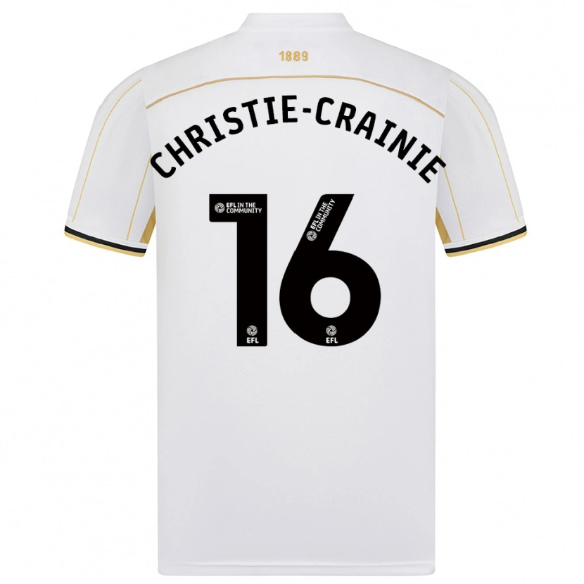 Danxen Heren Archie Christie-Crainie #16 Wit Goud Uitshirt Uittenue 2025/26 T-Shirt