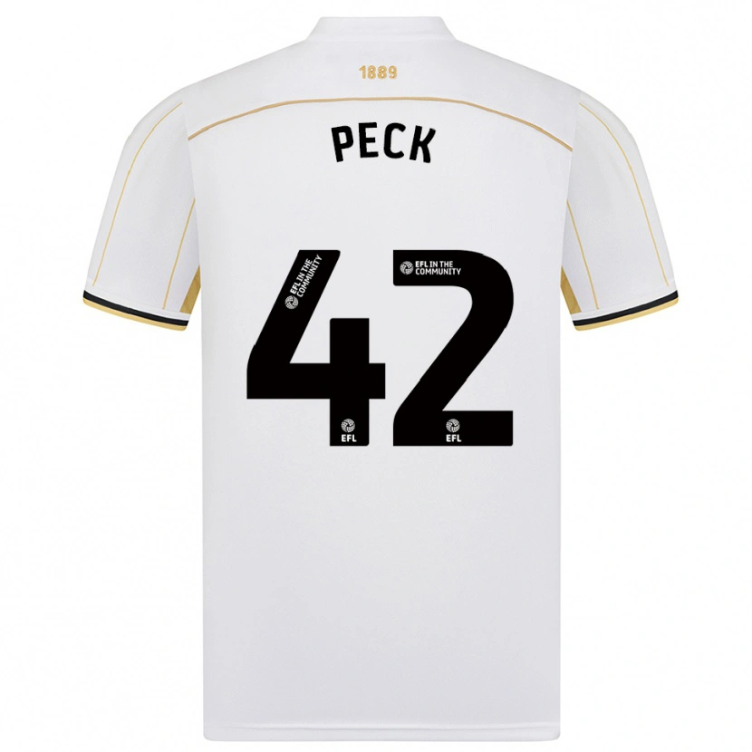 Danxen Heren Sydie Peck #42 Wit Goud Uitshirt Uittenue 2025/26 T-Shirt