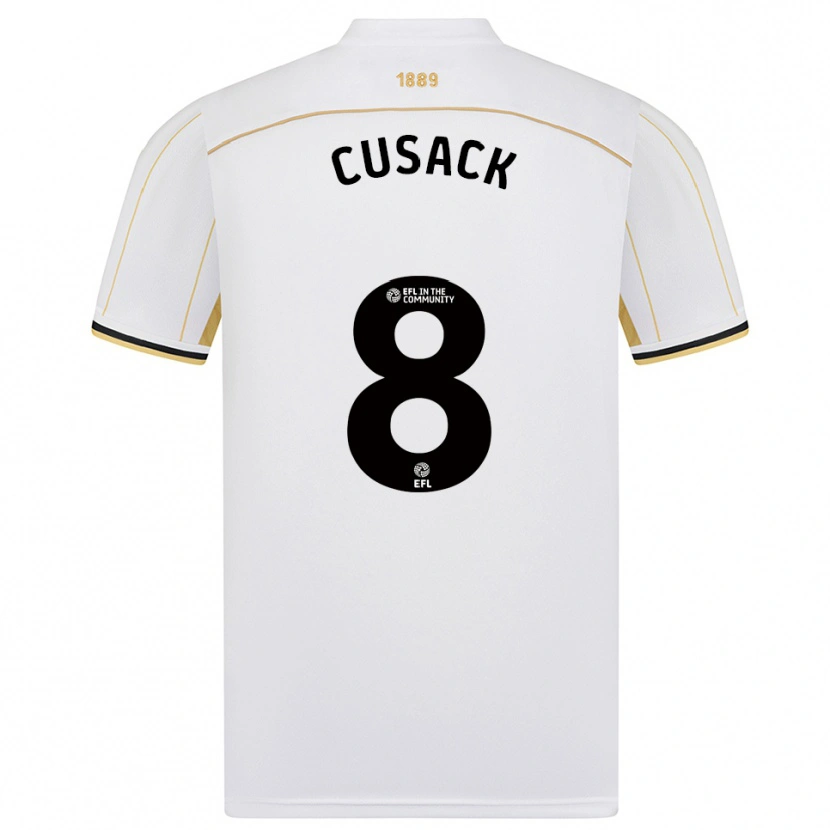 Danxen Heren Maddy Cusack † #8 Wit Goud Uitshirt Uittenue 2025/26 T-Shirt