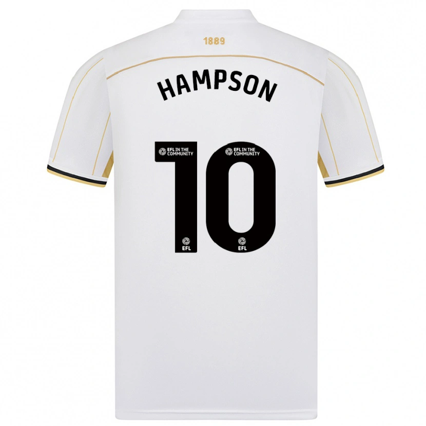 Danxen Heren Owen Hampson #10 Wit Goud Uitshirt Uittenue 2025/26 T-Shirt