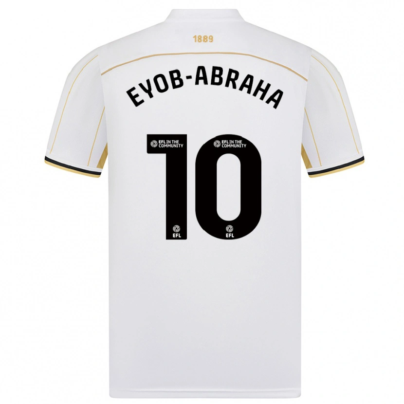 Danxen Heren Siem Eyob-Abraha #10 Wit Goud Uitshirt Uittenue 2025/26 T-Shirt
