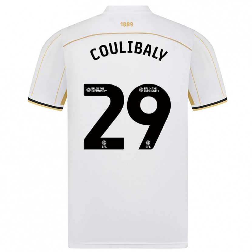 Danxen Heren Ismaila Coulibaly #29 Wit Goud Uitshirt Uittenue 2025/26 T-Shirt