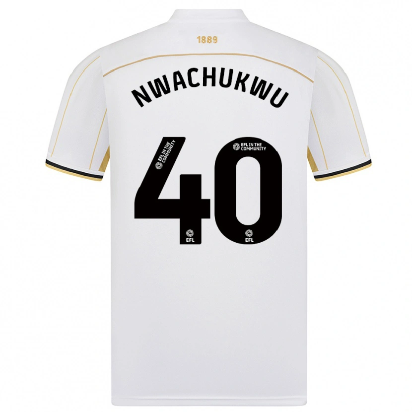 Danxen Heren Christian Nwachukwu #40 Wit Goud Uitshirt Uittenue 2025/26 T-Shirt