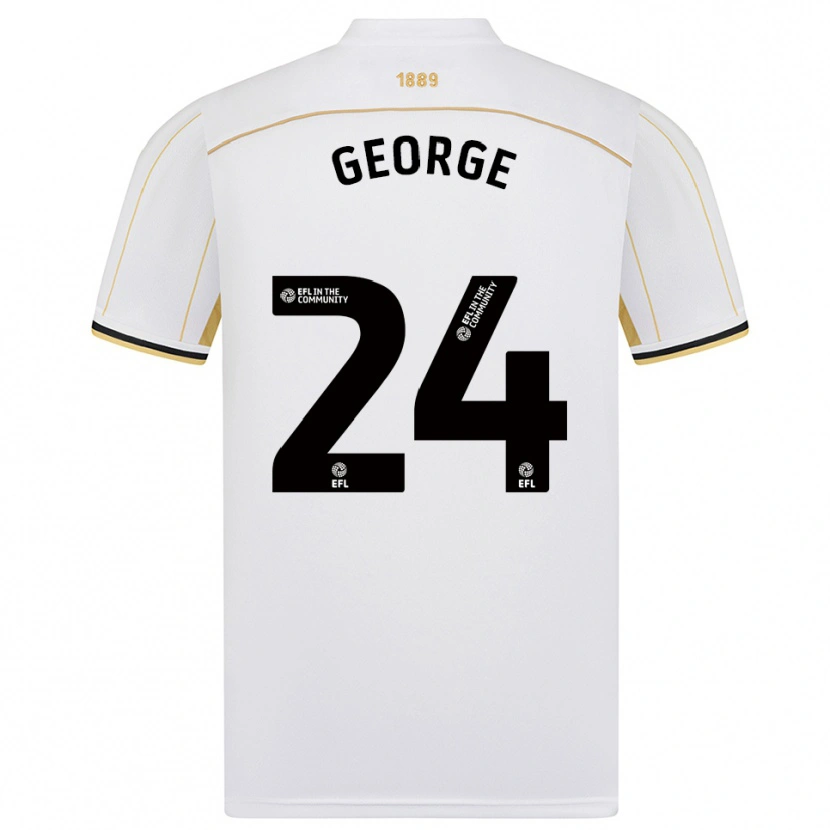 Danxen Heren Tammi George #24 Wit Goud Uitshirt Uittenue 2025/26 T-Shirt