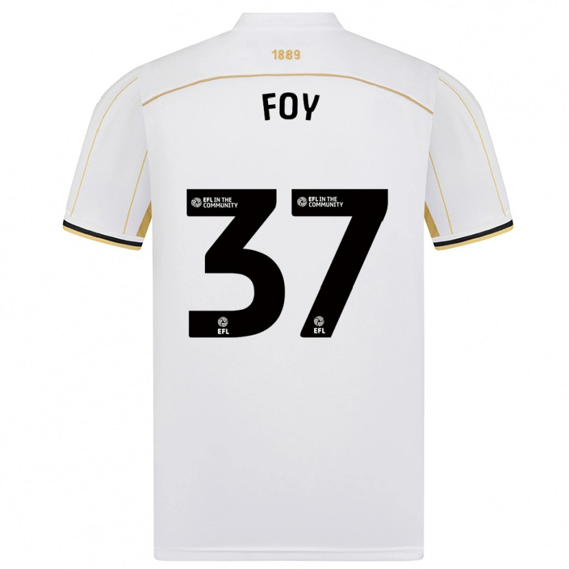 Danxen Heren Grace Foy #37 Wit Goud Uitshirt Uittenue 2025/26 T-Shirt