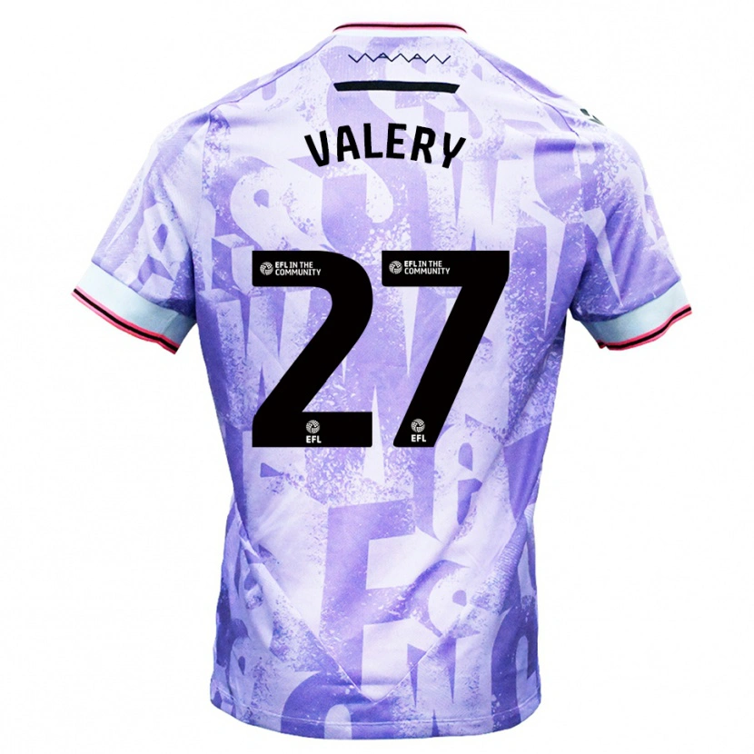 Danxen Heren Yan Valery #27 Lila Wit Uitshirt Uittenue 2025/26 T-Shirt
