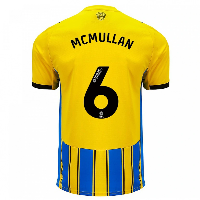 Danxen Heren Korban Mcmullan #6 Blauw Geel Uitshirt Uittenue 2025/26 T-Shirt