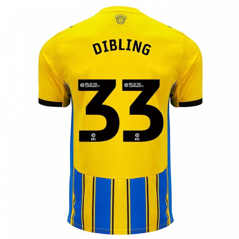 Danxen Heren Tyler Dibling #33 Blauw Geel Uitshirt Uittenue 2025/26 T-Shirt