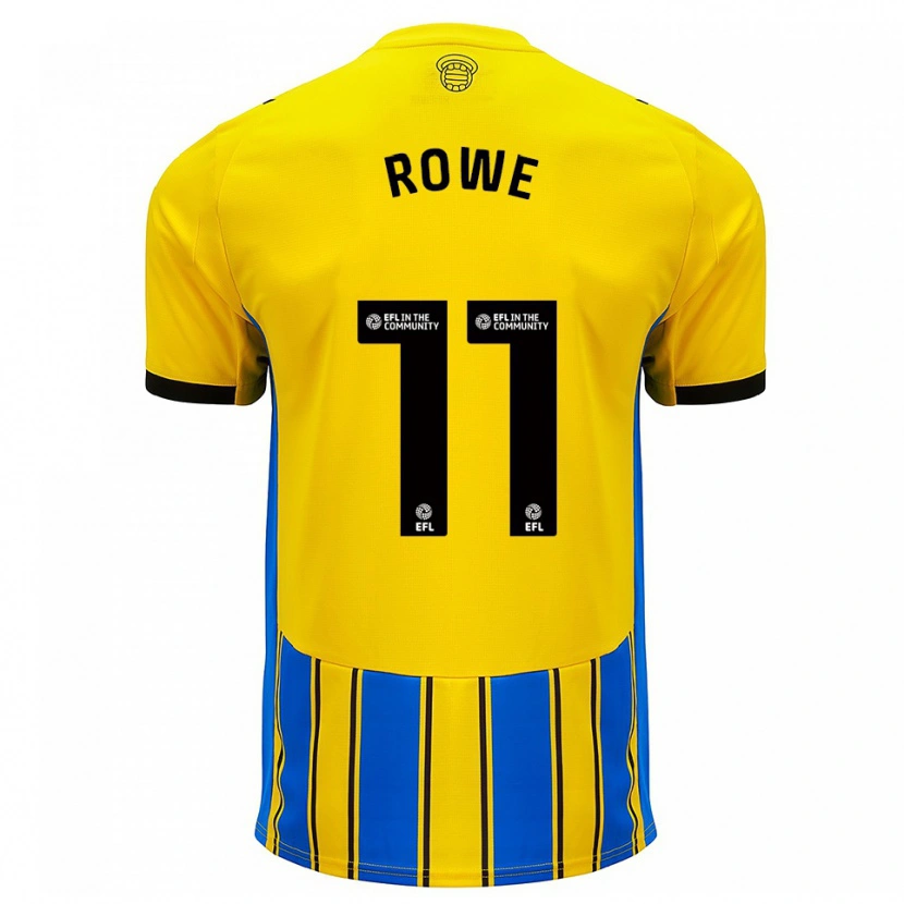 Danxen Heren Rachel Rowe #11 Blauw Geel Uitshirt Uittenue 2025/26 T-Shirt