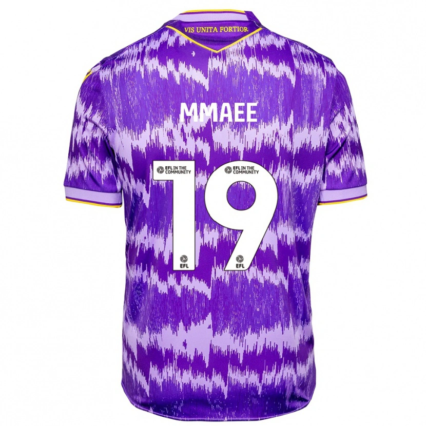 Danxen Heren Ryan Mmaee #19 Paars Geel Uitshirt Uittenue 2025/26 T-Shirt