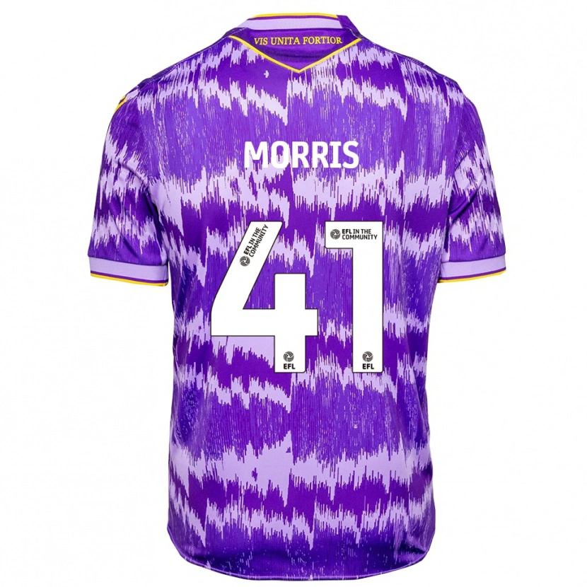 Danxen Heren Scott Morris #41 Paars Geel Uitshirt Uittenue 2025/26 T-Shirt