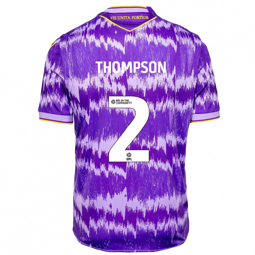 Danxen Heren Sophie Thompson #2 Paars Geel Uitshirt Uittenue 2025/26 T-Shirt
