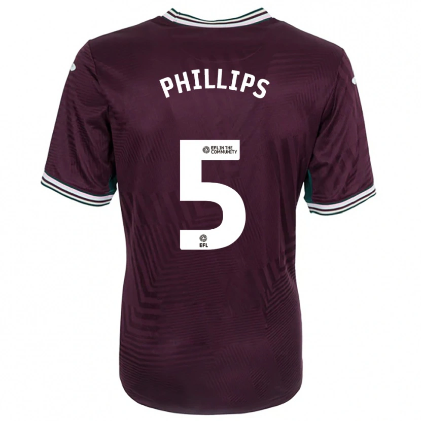 Danxen Heren Ben Phillips #5 Roest Rood Wit Uitshirt Uittenue 2025/26 T-Shirt