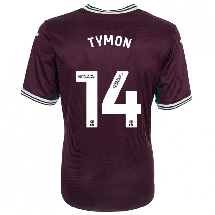 Danxen Heren Josh Tymon #14 Roest Rood Wit Uitshirt Uittenue 2025/26 T-Shirt