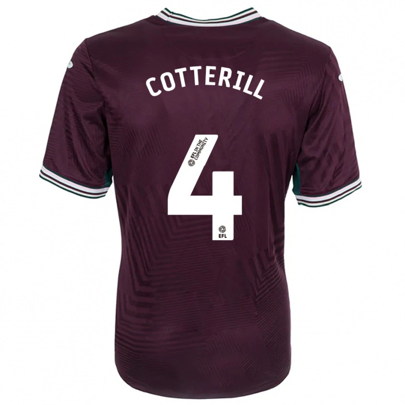 Danxen Heren Joel Cotterill #4 Roest Rood Wit Uitshirt Uittenue 2025/26 T-Shirt