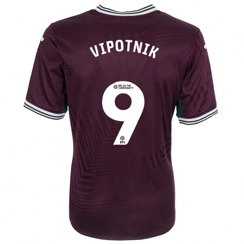 Danxen Heren Zan Vipotnik #9 Roest Rood Wit Uitshirt Uittenue 2025/26 T-Shirt