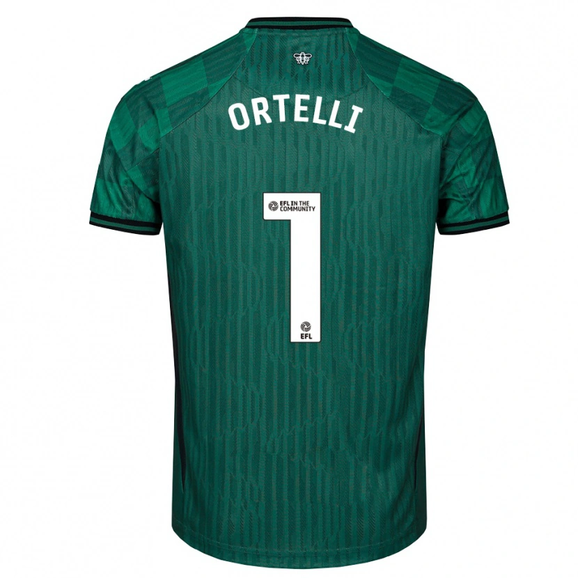 Danxen Heren Gabriel Ortelli #1 Groen Zwart Uitshirt Uittenue 2025/26 T-Shirt