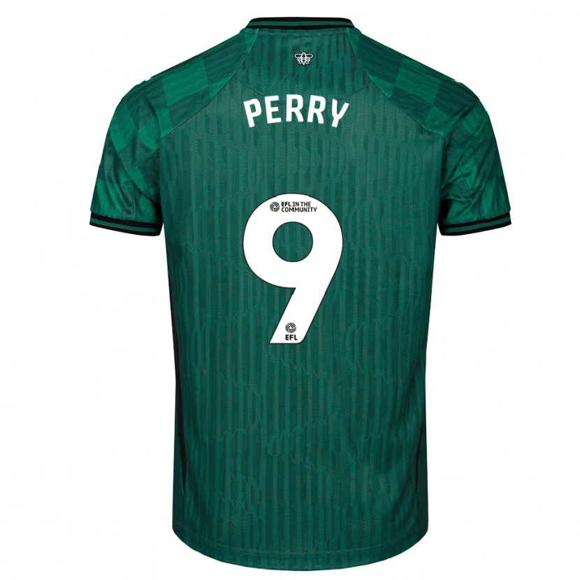 Danxen Heren Madison Perry #9 Groen Zwart Uitshirt Uittenue 2025/26 T-Shirt