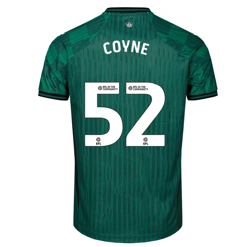 Danxen Heren Aidan Coyne #52 Groen Zwart Uitshirt Uittenue 2025/26 T-Shirt