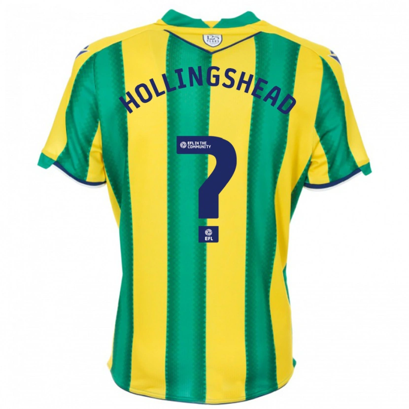 Danxen Heren Ronnie Hollingshead #0 Geel Groen Uitshirt Uittenue 2025/26 T-Shirt