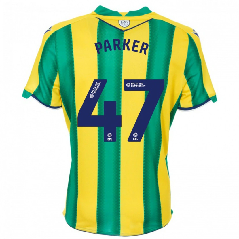Danxen Heren Michael Parker #47 Geel Groen Uitshirt Uittenue 2025/26 T-Shirt