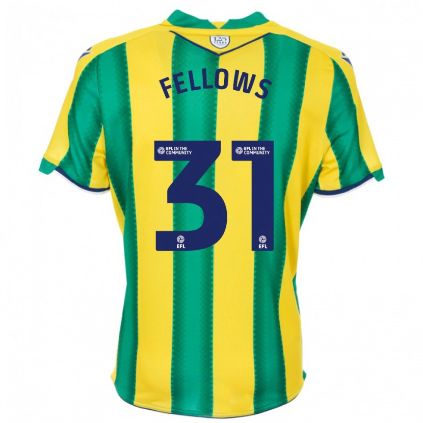 Danxen Heren Tom Fellows #31 Geel Groen Uitshirt Uittenue 2025/26 T-Shirt
