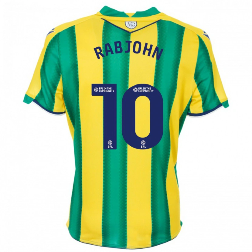 Danxen Heren Olivia Rabjohn #10 Geel Groen Uitshirt Uittenue 2025/26 T-Shirt