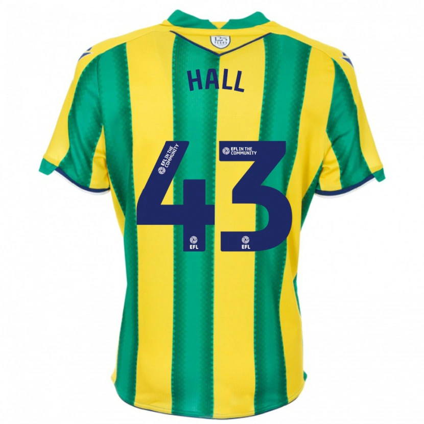 Danxen Heren Reece Hall #43 Geel Groen Uitshirt Uittenue 2025/26 T-Shirt