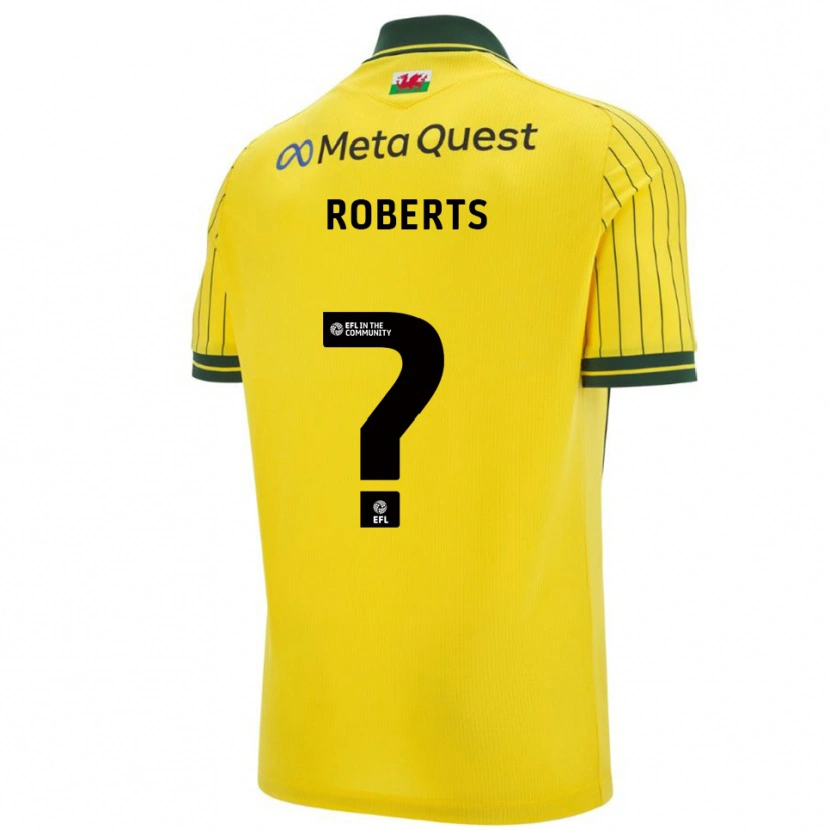 Danxen Heren Hari Roberts #0 Geel Groen Uitshirt Uittenue 2025/26 T-Shirt