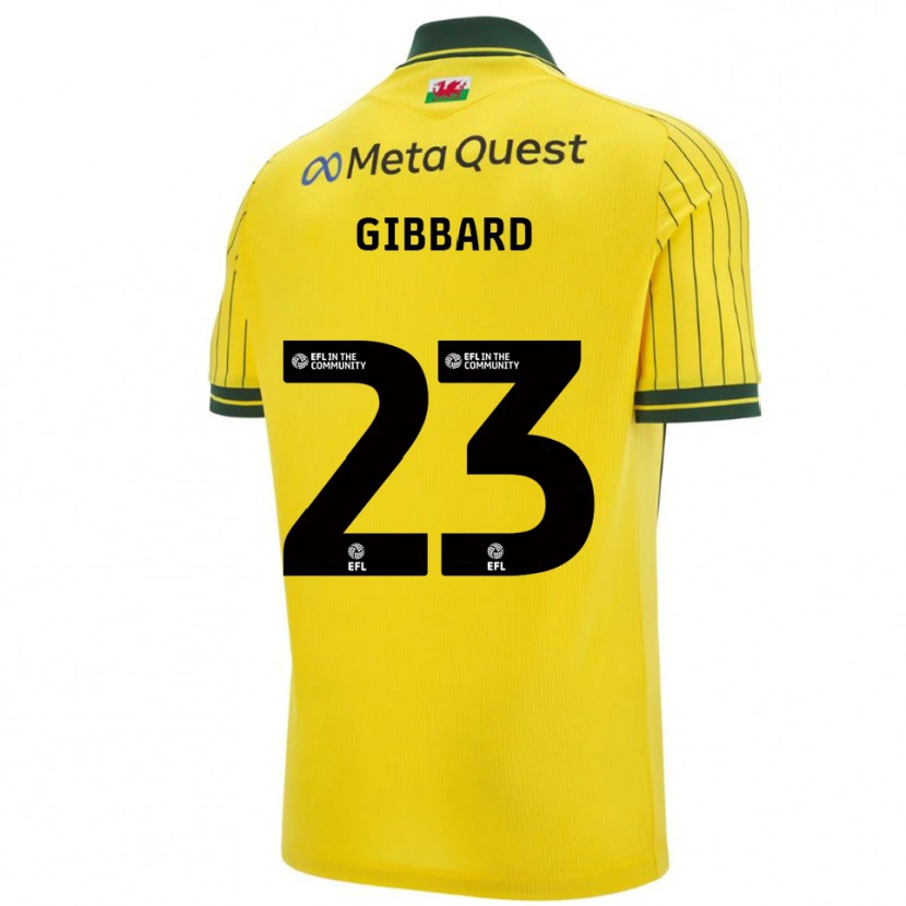 Danxen Heren Mari Gibbard #23 Geel Groen Uitshirt Uittenue 2025/26 T-Shirt