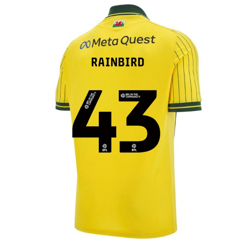 Danxen Heren James Rainbird #43 Geel Groen Uitshirt Uittenue 2025/26 T-Shirt