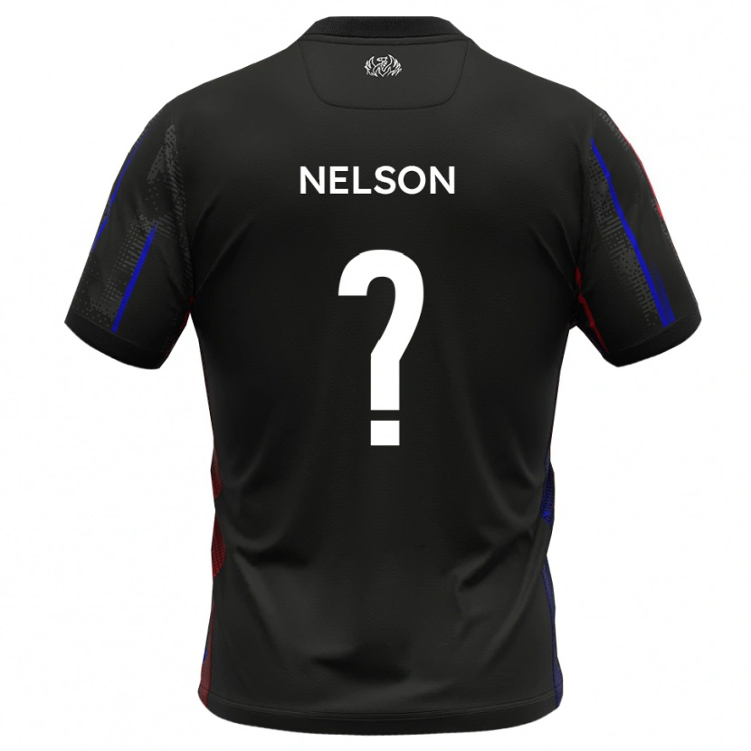 Danxen Heren Toby Nelson #0 Zwart Rood Uitshirt Uittenue 2025/26 T-Shirt