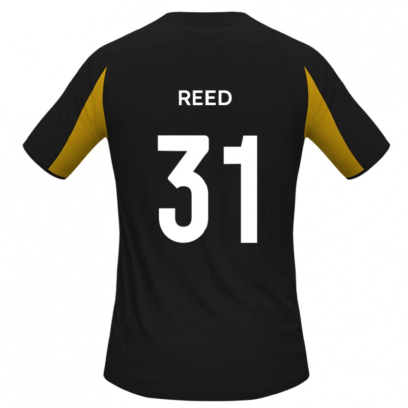 Danxen Heren Sam Reed #31 Zwart Geel Uitshirt Uittenue 2025/26 T-Shirt