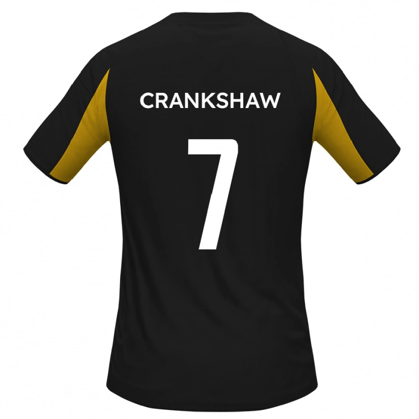 Danxen Heren Ollie Crankshaw #7 Zwart Geel Uitshirt Uittenue 2025/26 T-Shirt